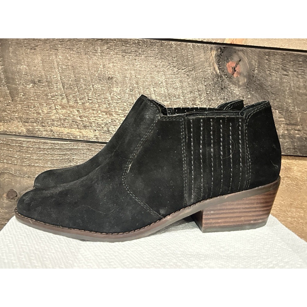 Lucky Brand Womens 8.5 Black‎ Folley Suede Booties Ankle Boots